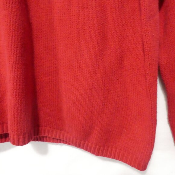 JOHN ASHFORD | small | Striped Red Knit Crewneck Sweater - Picture 8 of 16